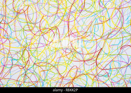 multicolored  crayon doodle background texture Stock Photo