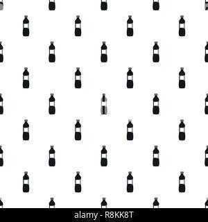 Aloe bottle pattern seamless vector repeat geometric for any web design Stock Vector