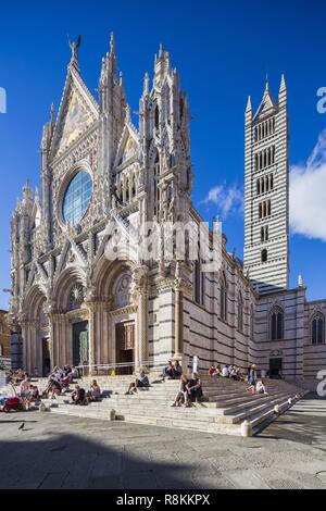 Italy, Tuscany, Siena, listed as World Heritage by UNESCO, Our Lady of the Assumption cathedral, the Duomo Stock Photo