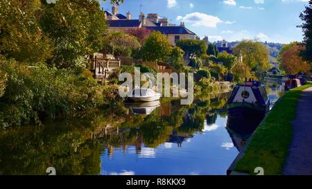 Kennet & Avon Canal, Bath,Somerset, England Stock Photo
