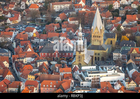 Aerial view, new housing development, Ardeyweg, Soest, Soest Börde, North Rhine-Westphalia, Germany, Europe, aerial view, aerial view, birds aerial vi Stock Photo