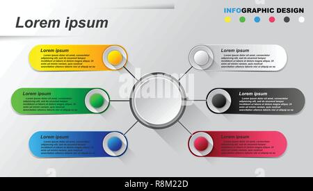 Infographics design template. Stock Vector