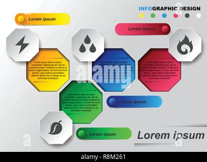 Infographics design template. Stock Vector