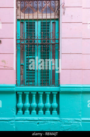 A pastel pink building in Havana, Cuba Stock Photo - Alamy