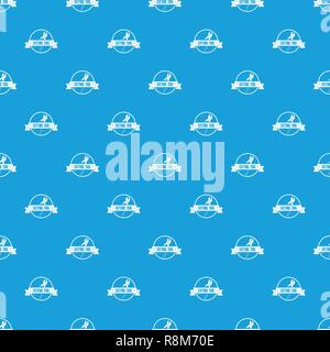 Cutting tool pattern vector seamless blue Stock Vector