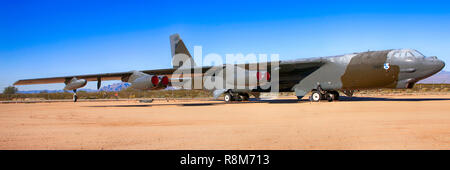 Boeing B52G Stratofortress strategic bomber plane on display at the Pima Air & Space Museum in Tucson, AZ Stock Photo
