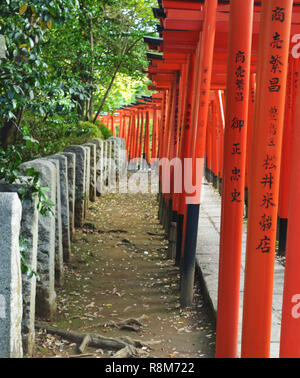 Nezu Shrine, a shinto shrine in Tokyo, Japan Stock Photo