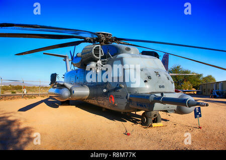 Sikorsky MH-53M long-range CSAR helicopter on display at the Pima Air & Space Museum in Tucson, AZ Stock Photo