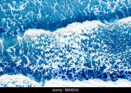 waves shot from upside down in California Beach Stock Photo