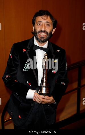 Marcello Fonte, Best European Actor Award Winner, at the Teatro de la Maestranza, the 31st European Film Awards 2018. Sevilla, 15.12.2018 | usage worldwide Stock Photo