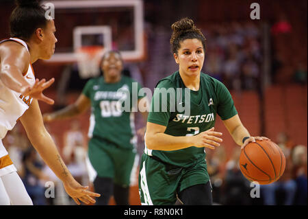 Austin, TX, USA. 16th Dec, 2018. Stetson University McKenna Beach #02 in action during the NCAA Women's Basketball game against Texas at the Frank Erwin Center in Austin, TX. Mario Cantu/CSM/Alamy Live News Stock Photo