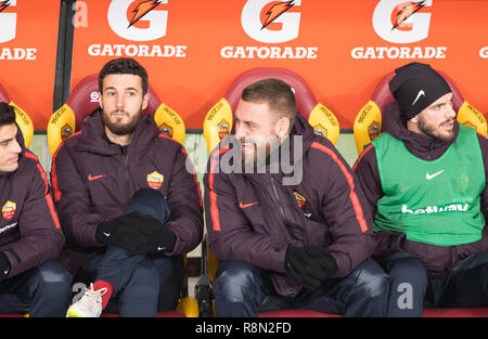 Rome, Italy. 16th Dec, 2018. Daniele De Rossi of AS Roma seen before the serie A football match between AS Roma and Genoa CFC at Olimpico Stadium. (Final score Roma 3 - 2 Genoa) Credit: SOPA Images Limited/Alamy Live News Stock Photo