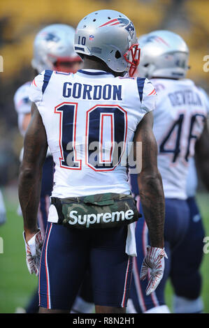 December 16th, 2018: Patriots #10 Josh Gordon with the Supreme