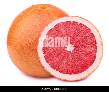 Grapefruits isolated on white Stock Photo