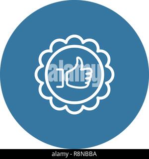 Customer Choice Line Icon. Client Satisfaction symbol. Customer Relationship Management. Isolated UI element. Stock Vector