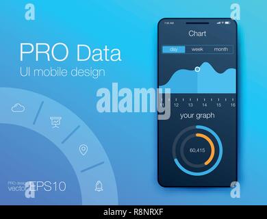 UX audio player templates. Stock vector eps10 Stock Vector
