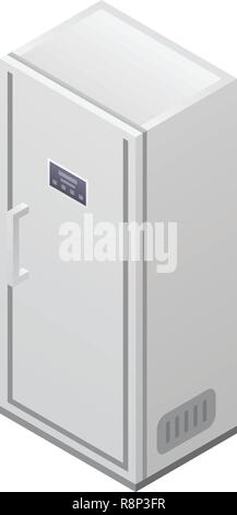 Modern fridge icon, isometric style Stock Vector