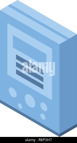 Detergent packaging icon, isometric style Stock Vector