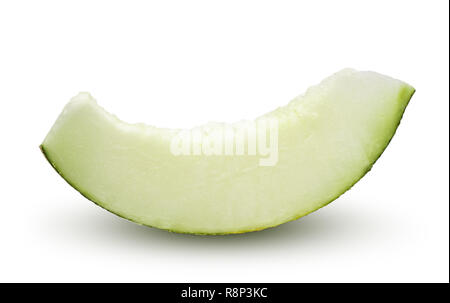 one slice of melon isolated on white background Stock Photo