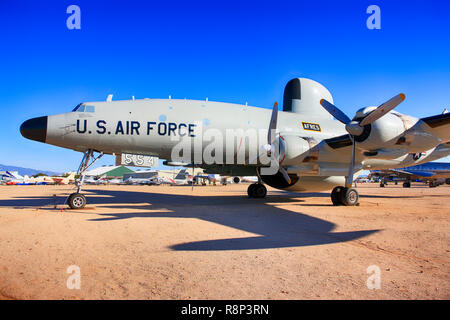 1950s Lockheed EC-121T Warning Star early warning plane on display at the Pima Air & Space Museum in Tucson, AZ Stock Photo