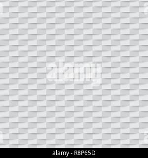 White geometric texture. Vector illustration. Abstract 3d background Stock Vector