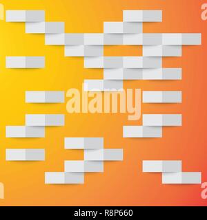 Orange geometric texture. Vector illustration. Abstract 3d background Stock Vector