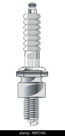 Vector illustration spark plug from car.Vector illustration Stock Vector