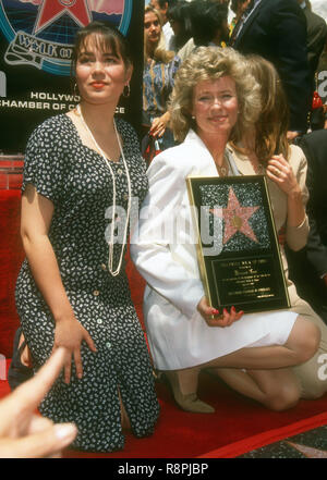 HOLLYWOOD, CA - APRIL 28: Shannon Lee and Linda Lee Caldwell attend the  Hollywood Walk of Fame Ceremony for Bruce Lee on April 28, 1993 at 6933  Hollywood Boulevard in Hollywood, California.