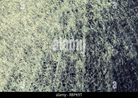 close up of tangled transparent plastic cables Stock Photo
