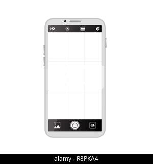 Smartphone camera viewfinder Stock Vector