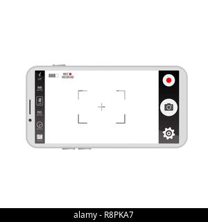 Mobile viewfinder video Stock Vector