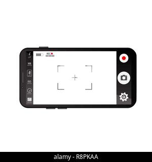 Mobile viewfinder video Stock Vector
