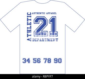 Athletic stylish t-shirt and apparel abstract design. Vector print, typography, poster. Stock Vector