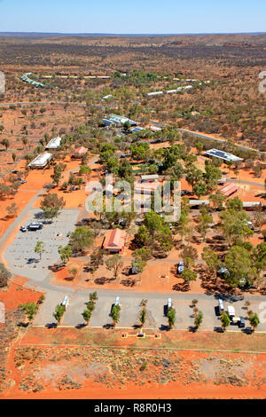 Aerial view of Kings Canyon Resort Stock Photo