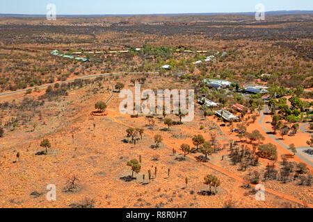 Aerial view of Kings Canyon Resort Stock Photo