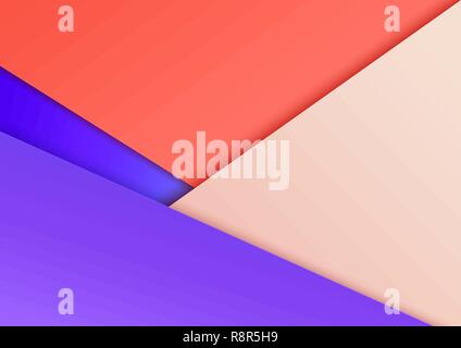 Geometric background from Overlap Diagonal layers. Stock Vector