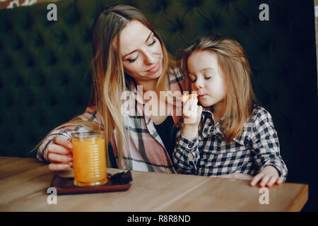 mother with daughter Stock Photo