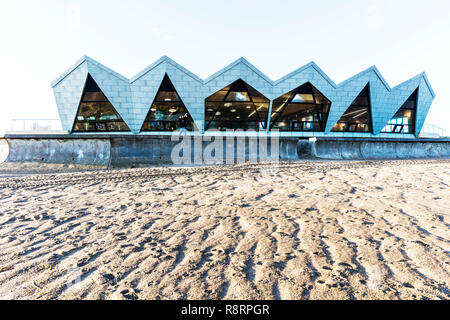 North sea observatory, building, chapel st leonards Lincolnshire UK England, North sea observatory Chapel Point Lincolnshire, Chapel Point Observatory Stock Photo