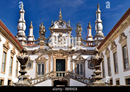 Baroque facade of Casa de Mateus palace in northern portuguese Vila Real Stock Photo