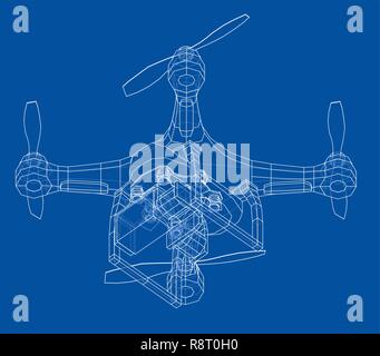 Drone concept. Vector Stock Vector