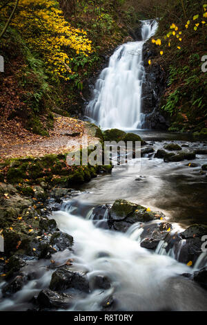 Waterfall at Glenoe in County Antrim Stock Photo