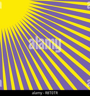 Converging lines from a corner spot Stock Vector