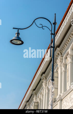 Architecture details of Koon Seng Road pastel hue traditional Paranakan shophouses, Katong, Singapore Stock Photo