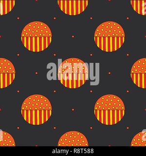 Hand drawn abstract seamless pattern. Vector colorful background in modern style. Striped funny texture for surface designs, textiles, wrapping papers Stock Vector