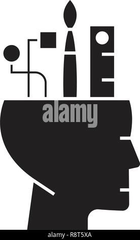 Creative Thinking Icon Stock Vector Image & Art - Alamy