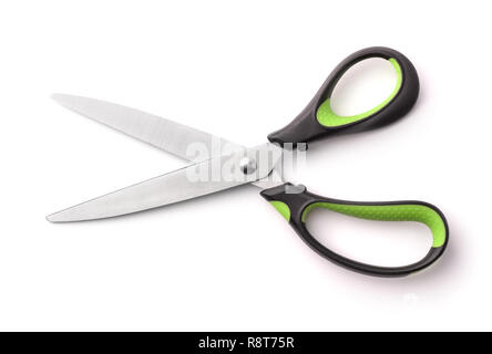 Top view of scissors isolated on white Stock Photo