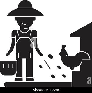 Feeding livestock concept icon Stock Vector Image & Art - Alamy