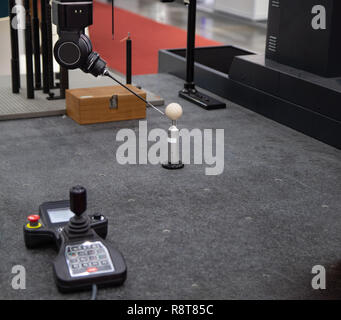 CNC Coordinate Measuring Robotic Machine demonstrate measuring ball Stock Photo