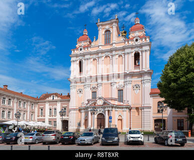 Church of St. Casimir, Didžioji gatvė, Vilnius, Lithuania Stock Photo