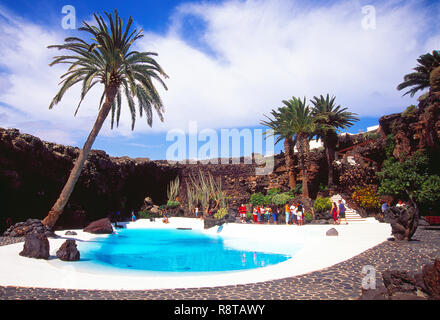 Los Jameos del Agua, by Cesar Manrique. Lanzarote, Canary Islands, Spain. Stock Photo